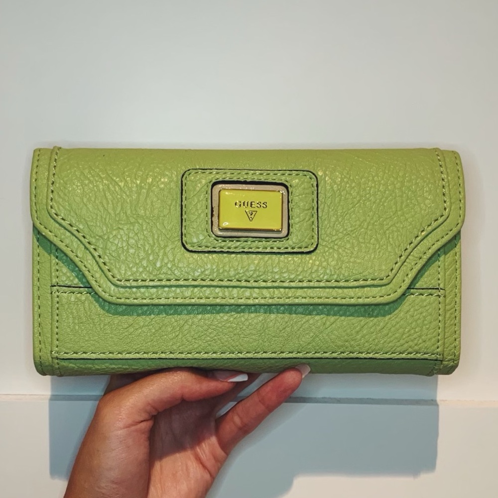 Guess Green Leather Wallet